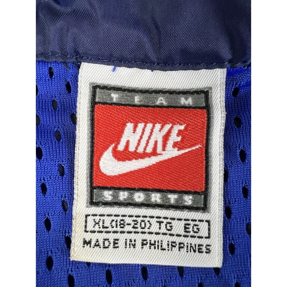Vintage Nike Full Zip Windbreaker Track Jacket Unisex XL Blue‎ Yellow Y2K